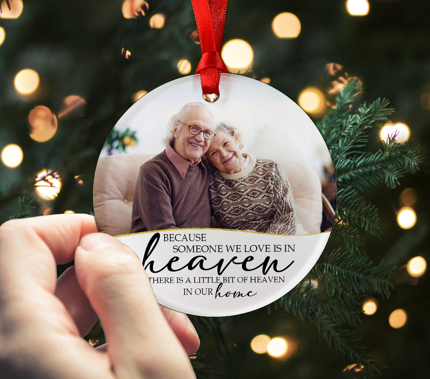 Loss of Loved One Acrylic Ornament, Memorial Ornament, Always Loved, Never Forgotten, Forever Missed, In Memory Of Gift, Memorial Holiday