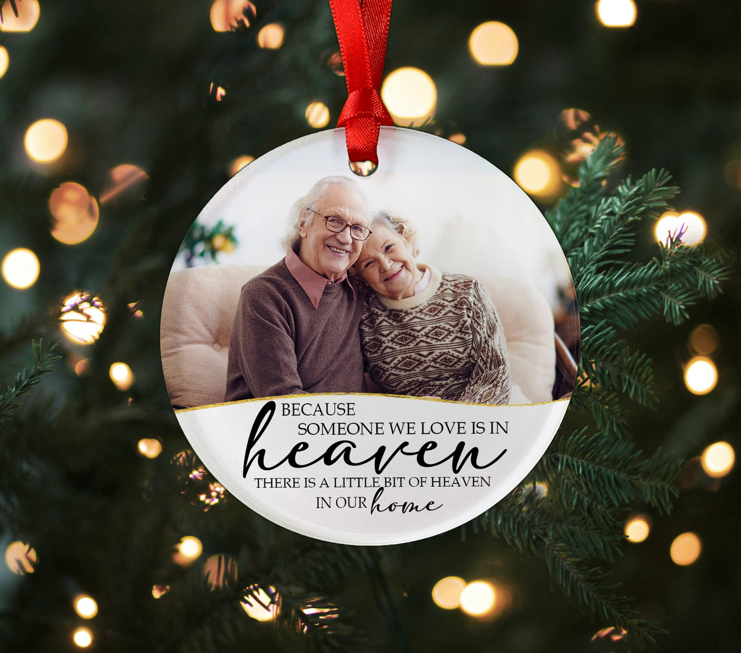 Loss of Loved One Acrylic Ornament, Memorial Ornament, Always Loved, Never Forgotten, Forever Missed, In Memory Of Gift, Memorial Holiday